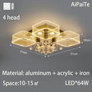 GobekUsa Acrylic Lustre Chandelier for Living Room, Bedroom, Kitchen - Hanging Ceiling Lamps