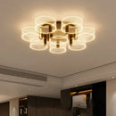 GobekUsa Acrylic Lustre Chandelier for Living Room, Bedroom, Kitchen - Hanging Ceiling Lamps
