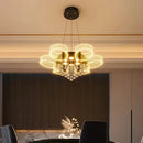 GobekUsa Acrylic Lustre Chandelier for Living Room, Bedroom, Kitchen - Hanging Ceiling Lamps