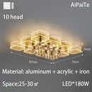 GobekUsa Acrylic Lustre Chandelier for Living Room, Bedroom, Kitchen - Hanging Ceiling Lamps