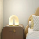 GobekUsa LED U-shaped Acrylic Pendant Lights in Gold Metal for Parlor, Dining Room, Kitchen