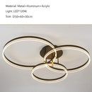 GobekUsa Acrylic Round Ring Ceiling Light LED Chandelier Modern Minimalism for Living Room and Kitchen