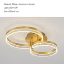 GobekUsa Acrylic Round Ring Ceiling Light LED Chandelier Modern Minimalism for Living Room and Kitchen