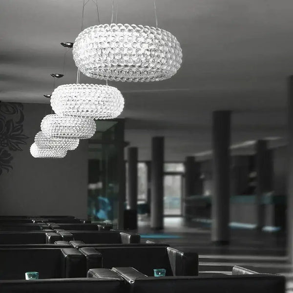GobekUsa Acrylic RS7 Bulb Pendant Lights Caboche Dia35/50/65CM Clear Gold Lamp, photo 2 of 18