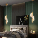 GobekUsa Acrylic Spiral Pendant Lamp Bedroom Living Room Modern Nordic Drop Hanging Light