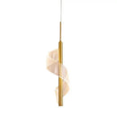GobekUsa Acrylic Spiral Pendant Lamp Bedroom Living Room Modern Nordic Drop Hanging Light
