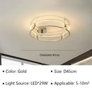 GobekUsa Adara Luxury LED Chandelier: Modern Ring Light for Home Interior Decoration
