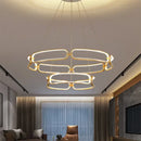 GobekUsa Adara Luxury LED Chandelier: Modern Ring Light for Home Interior Decoration