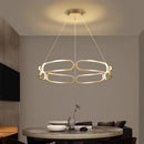 GobekUsa Adara Luxury LED Chandelier: Modern Ring Light for Home Interior Decoration