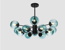 GobekUsa Adjustable Ball Glass Lustre Chandelier for Living, Dining, Bedroom Lighting