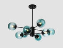 GobekUsa Adjustable Ball Glass Lustre Chandelier for Living, Dining, Bedroom Lighting