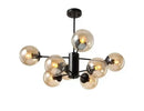 GobekUsa Adjustable Ball Glass Lustre Chandelier for Living, Dining, Bedroom Lighting