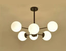 GobekUsa Adjustable Ball Glass Lustre Chandelier for Living, Dining, Bedroom Lighting