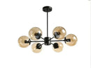 GobekUsa Adjustable Ball Glass Lustre Chandelier for Living, Dining, Bedroom Lighting