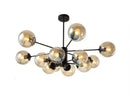 GobekUsa Adjustable Ball Glass Lustre Chandelier for Living, Dining, Bedroom Lighting
