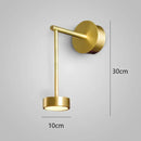 GobekUsa Adjustable Direction Simple LED Wall Light - Nordic Gold Iron Art Wall Lamp
