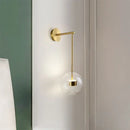 GobekUsa Adjustable Direction Simple LED Wall Light - Nordic Gold Iron Art Wall Lamp