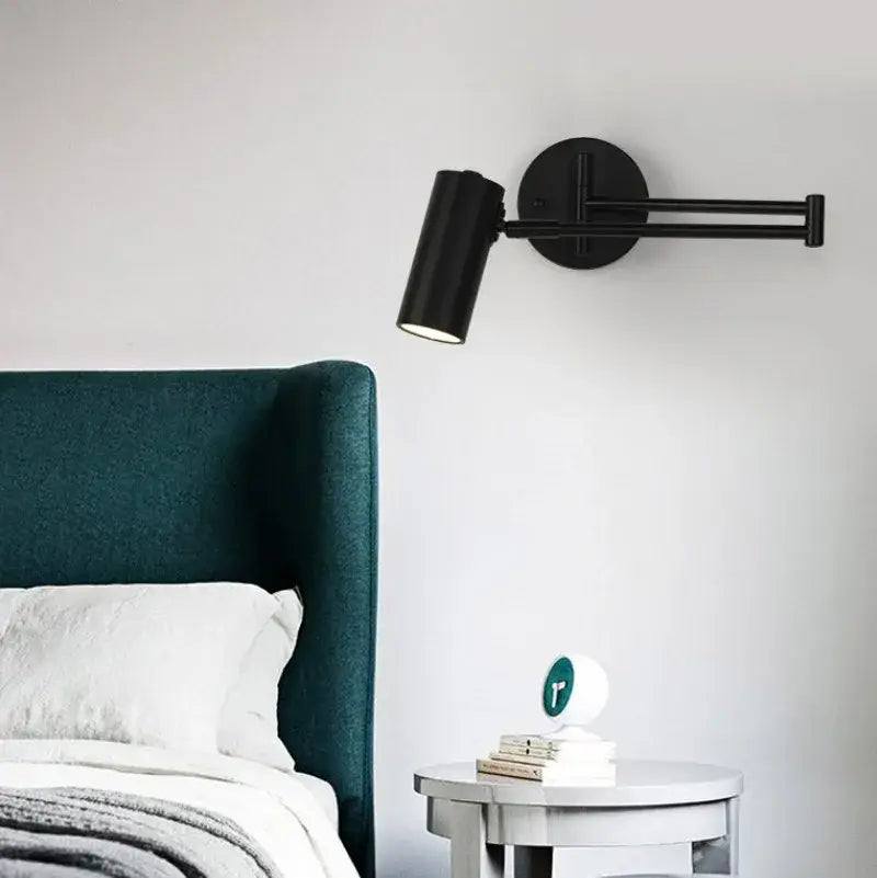 GobekUsa Adjustable Long Arm Wall Lamp for Bedside Reading & Office Decor, photo 2 of 7