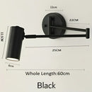GobekUsa Adjustable Long Arm Wall Lamp for Bedside Reading & Office Decor