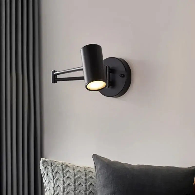 GobekUsa Adjustable Swing Arm Wall Lamp for Bedside Reading - LED Wall Sconce, photo 2 of 8