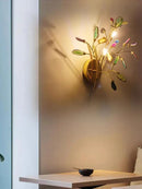 GobekUsa Agate LED Wall Lamp Sconces Gold Metal Surface Mount E14 G4 Bulb