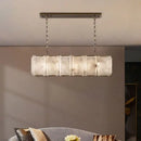 GobekUsa Dimmable LED Marble Art Chandelier Ceiling Light for Dinning Room