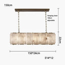 GobekUsa Dimmable LED Marble Art Chandelier Ceiling Light for Dinning Room