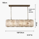 GobekUsa Dimmable LED Marble Art Chandelier Ceiling Light for Dinning Room
