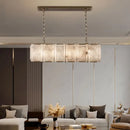 GobekUsa Dimmable LED Marble Art Chandelier Ceiling Light for Dinning Room
