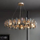 GobekUsa Crystal Ceiling Chandelier: Modern Luxury E14 Lighting Fixture for Home Decor