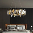 GobekUsa Crystal Ceiling Chandelier: Modern Luxury E14 Lighting Fixture for Home Decor
