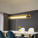 GobekUsa Amber LED Pendant Lamp Modern Glass Dining Table Kitchen Fixture