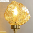 GobekUsa Irregular Shade Wall Sconce - Modern Indoor Light Fixture with Amber/Smoke Gray Glass – 1 Head Lamp for Living Room
