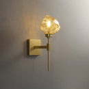 GobekUsa Irregular Shade Wall Sconce - Modern Indoor Light Fixture with Amber/Smoke Gray Glass – 1 Head Lamp for Living Room