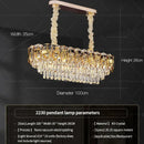 GobekUsa Crystal Chandelier: Modern Luxury Round Italian Restaurant Light