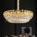 GobekUsa Crystal Chandelier: Modern Luxury Round Italian Restaurant Light