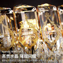 GobekUsa Crystal Chandelier: Modern Luxury Round Italian Restaurant Light