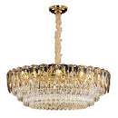 GobekUsa Crystal Chandelier: Modern Luxury Round Italian Restaurant Light