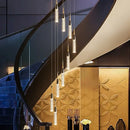 GobekUsa Crystal Chandelier: Modern Luxury Spiral Staircase Living Room & Bedroom Lighting