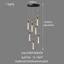 GobekUsa Crystal Chandelier: Modern Luxury Spiral Staircase Living Room & Bedroom Lighting