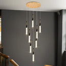 GobekUsa Crystal Chandelier: Modern Luxury Spiral Staircase Living Room & Bedroom Lighting