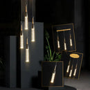GobekUsa Crystal Chandelier: Modern Luxury Spiral Staircase Living Room & Bedroom Lighting
