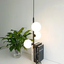GobekUsa Brass/Black Glass Ball LED Pendant Lights Modern Bedroom Living Room Hanging Lamps