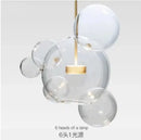 GobekUsa Glass Chandelier: Nordic-Italian LED Pendant Light for Living & Dining Room