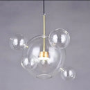 GobekUsa Glass Chandelier: Nordic-Italian LED Pendant Light for Living & Dining Room