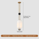 GobekUsa Glass LED Chandelier: Elegant Ceiling Light for Home Decor and Ambiance