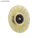 GobekUsa Modern Laser-Cut Disk Wall Sconce with LED Lighting in Gold