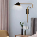 GobekUsa Gold Rotatable LED Wall Lamp | Modern Nordic Rocker Arm Sconce