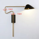 GobekUsa Gold Rotatable LED Wall Lamp | Modern Nordic Rocker Arm Sconce