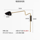 GobekUsa Gold Rotatable LED Wall Lamp | Modern Nordic Rocker Arm Sconce